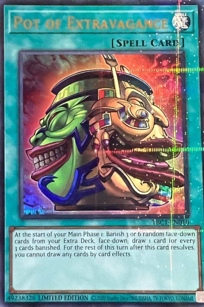 Pot of Extravagance [TBC1-EN010] Ultra Rare | Jomio and Rueliete's Cards and Comics