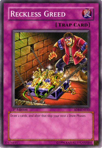 Reckless Greed [SD8-EN033] Common | Jomio and Rueliete's Cards and Comics