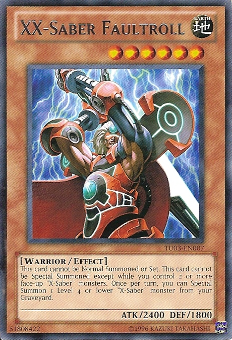 XX-Saber Faultroll [TU03-EN007] Rare | Jomio and Rueliete's Cards and Comics