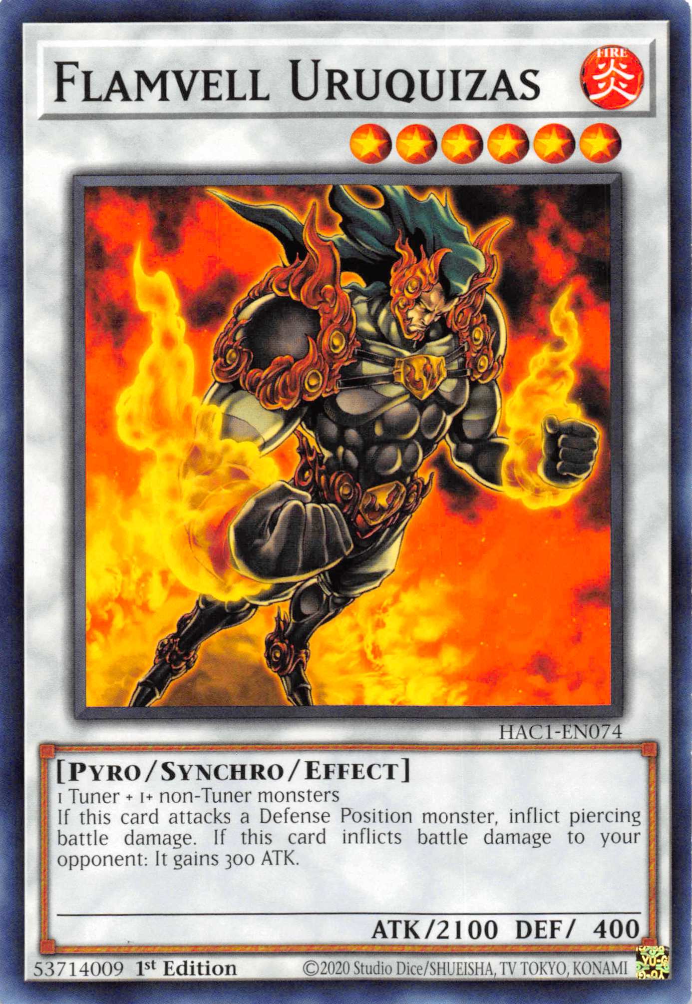 Flamvell Uruquizas [HAC1-EN074] Common | Jomio and Rueliete's Cards and Comics