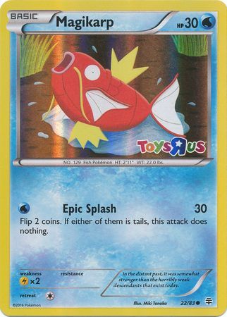 Magikarp (22/83) (Toys R Us Promo) [XY: Generations] | Jomio and Rueliete's Cards and Comics