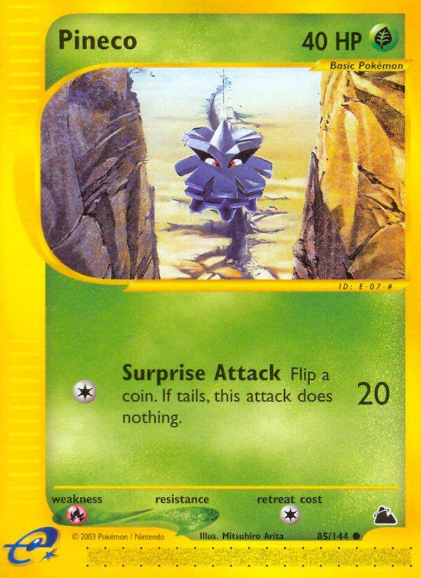 Pineco (85/144) [Skyridge] | Jomio and Rueliete's Cards and Comics