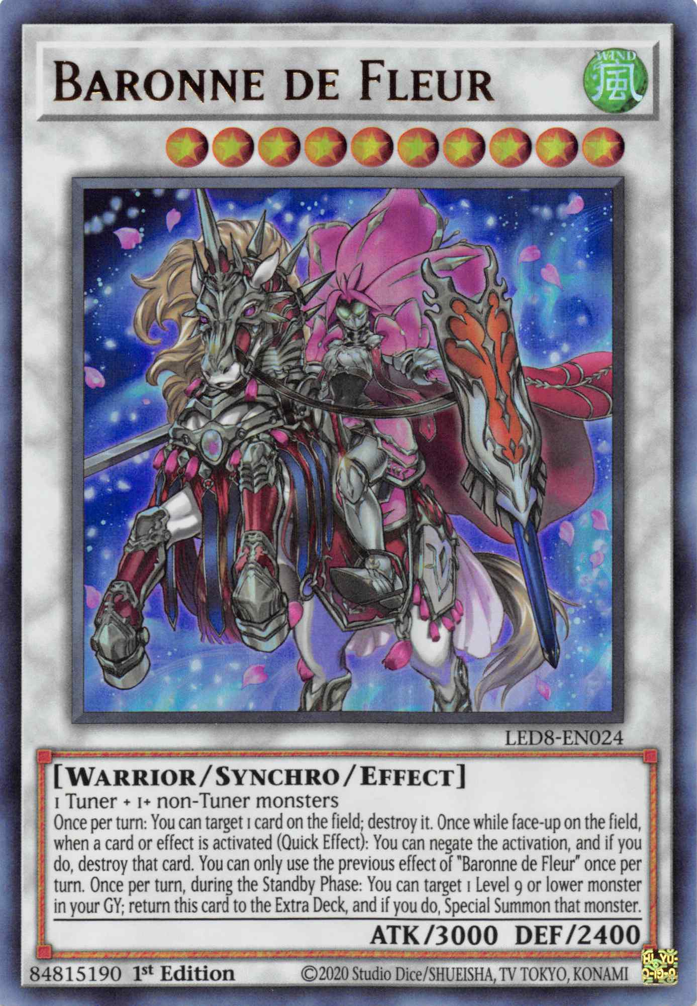 Baronne de Fleur [LED8-EN024] Ultra Rare | Jomio and Rueliete's Cards and Comics