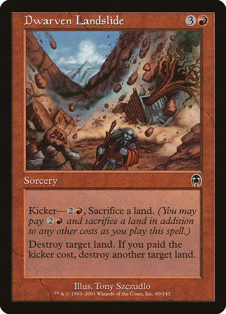 Dwarven Landslide [Apocalypse] | Jomio and Rueliete's Cards and Comics