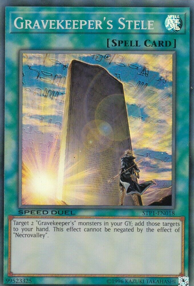 Gravekeeper's Stele [STP1-EN018] Super Rare | Jomio and Rueliete's Cards and Comics