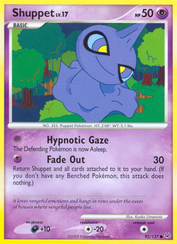 Shuppet (92/127) [Platinum: Base Set] | Jomio and Rueliete's Cards and Comics
