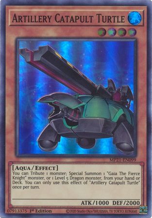 Artillery Catapult Turtle [MP21-EN099] Super Rare | Jomio and Rueliete's Cards and Comics