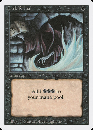 Dark Ritual [Revised Edition] | Jomio and Rueliete's Cards and Comics