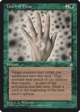 Touch of Vitae [Ice Age] | Jomio and Rueliete's Cards and Comics