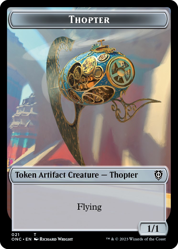 Myr // Thopter Double-Sided Token [Phyrexia: All Will Be One Commander Tokens] | Jomio and Rueliete's Cards and Comics