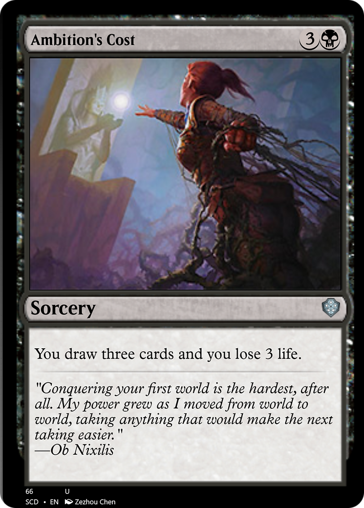Ambition's Cost [Starter Commander Decks] | Jomio and Rueliete's Cards and Comics