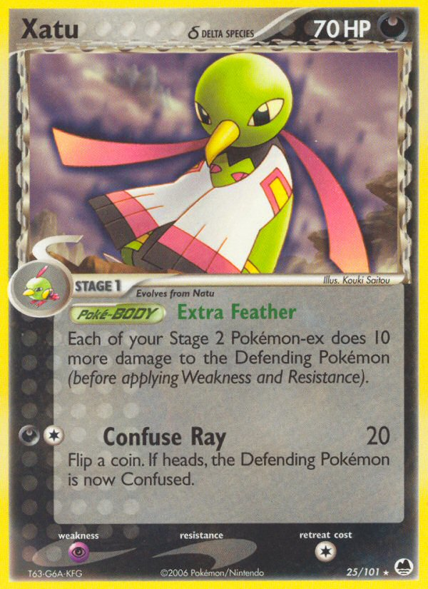Xatu (25/101) (Delta Species) [EX: Dragon Frontiers] | Jomio and Rueliete's Cards and Comics