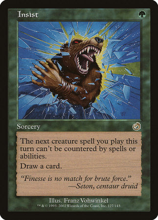Insist [Torment] | Jomio and Rueliete's Cards and Comics