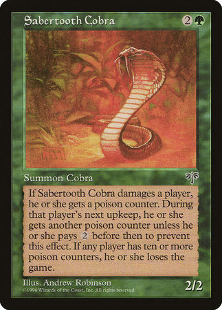 Sabertooth Cobra [Mirage] | Jomio and Rueliete's Cards and Comics