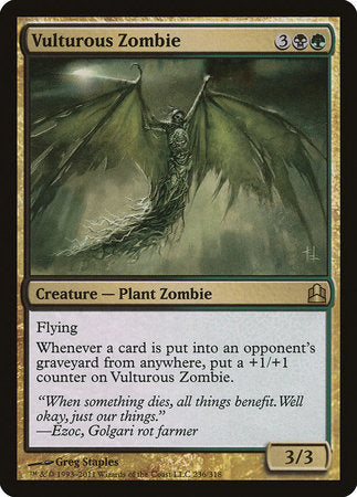 Vulturous Zombie [Commander 2011] | Jomio and Rueliete's Cards and Comics