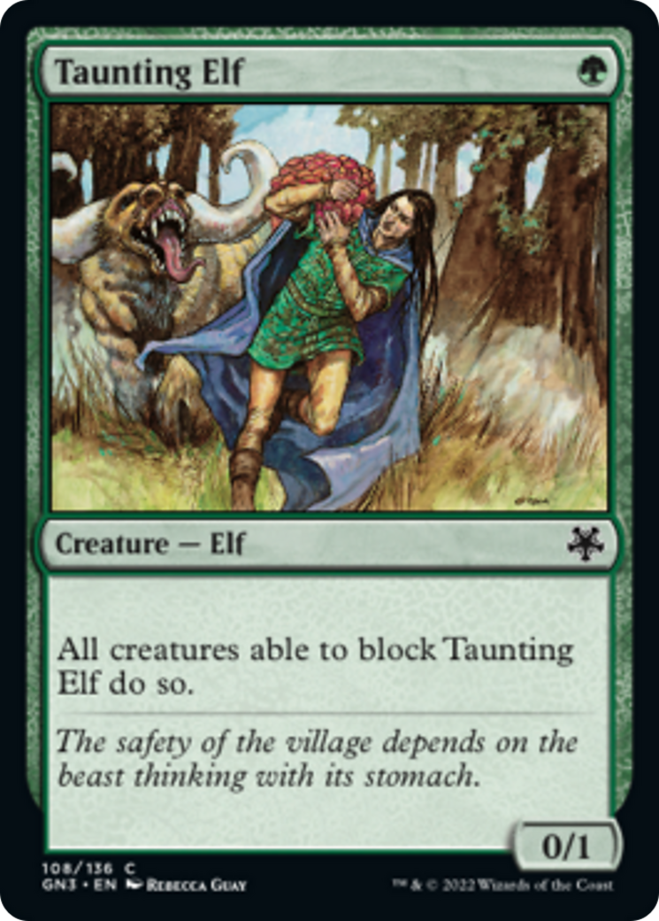 Taunting Elf [Game Night: Free-for-All] | Jomio and Rueliete's Cards and Comics