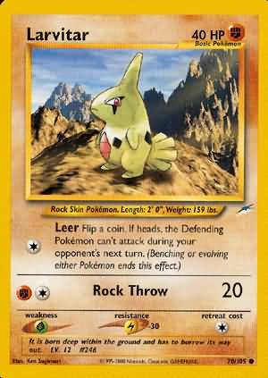 Larvitar (70/105) [Neo Destiny Unlimited] | Jomio and Rueliete's Cards and Comics