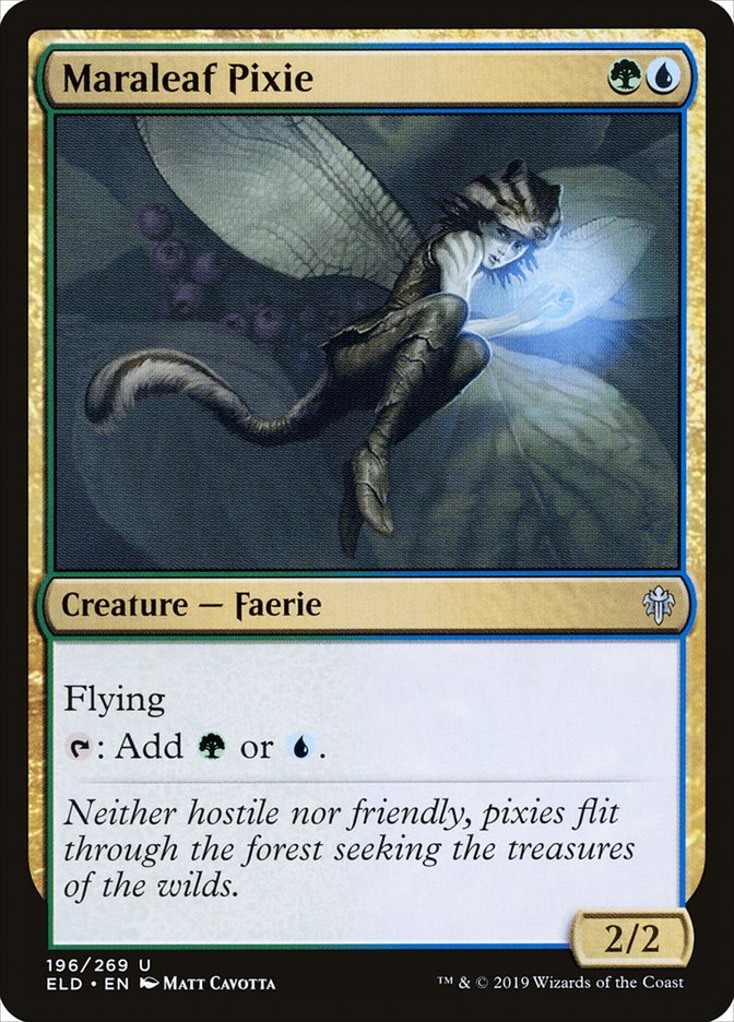 Maraleaf Pixie [Throne of Eldraine] | Jomio and Rueliete's Cards and Comics