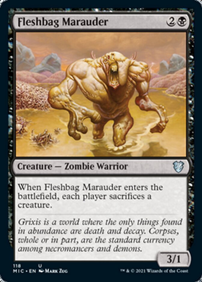 Fleshbag Marauder [Innistrad: Midnight Hunt Commander] | Jomio and Rueliete's Cards and Comics