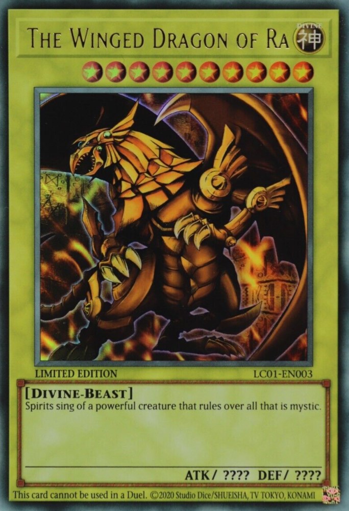 The Winged Dragon of Ra (25th Anniversary) [LC01-EN003] Ultra Rare | Jomio and Rueliete's Cards and Comics