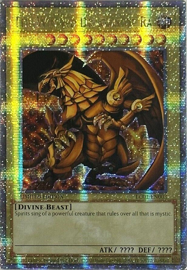 The Winged Dragon of Ra (25th Anniversary) [LC01-EN003] Quarter Century Secret Rare | Jomio and Rueliete's Cards and Comics
