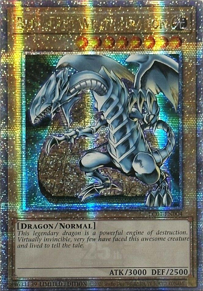 Blue-Eyes White Dragon (25th Anniversary) [LC01-EN004] Quarter Century Secret Rare | Jomio and Rueliete's Cards and Comics