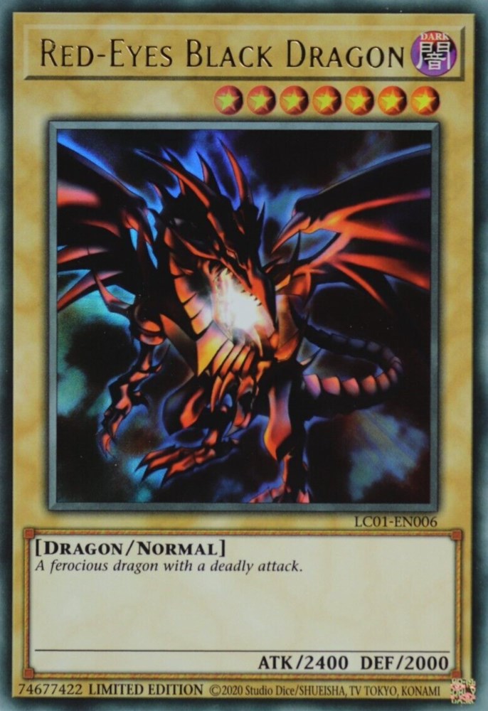 Red-Eyes Black Dragon (25th Anniversary) [LC01-EN006] Ultra Rare | Jomio and Rueliete's Cards and Comics