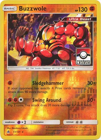 Buzzwole (77/131) (League Promo) [Sun & Moon: Forbidden Light] | Jomio and Rueliete's Cards and Comics