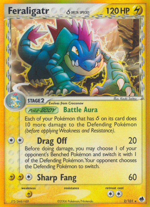 Feraligatr (2/101) (Delta Species) [EX: Dragon Frontiers] | Jomio and Rueliete's Cards and Comics