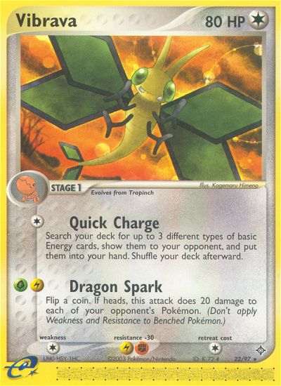 Vibrava (22/97) [EX: Dragon] | Jomio and Rueliete's Cards and Comics