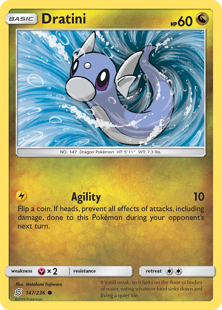 Dratini (147/236) [Sun & Moon: Unified Minds] | Jomio and Rueliete's Cards and Comics