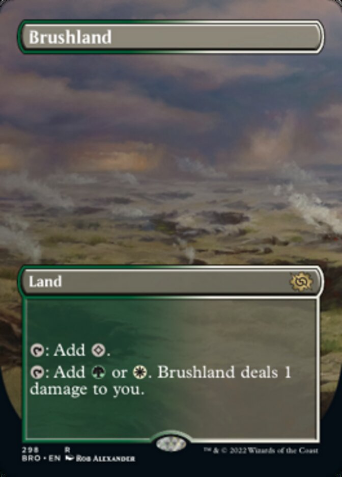 Brushland (Borderless Alternate Art) [The Brothers' War] | Jomio and Rueliete's Cards and Comics