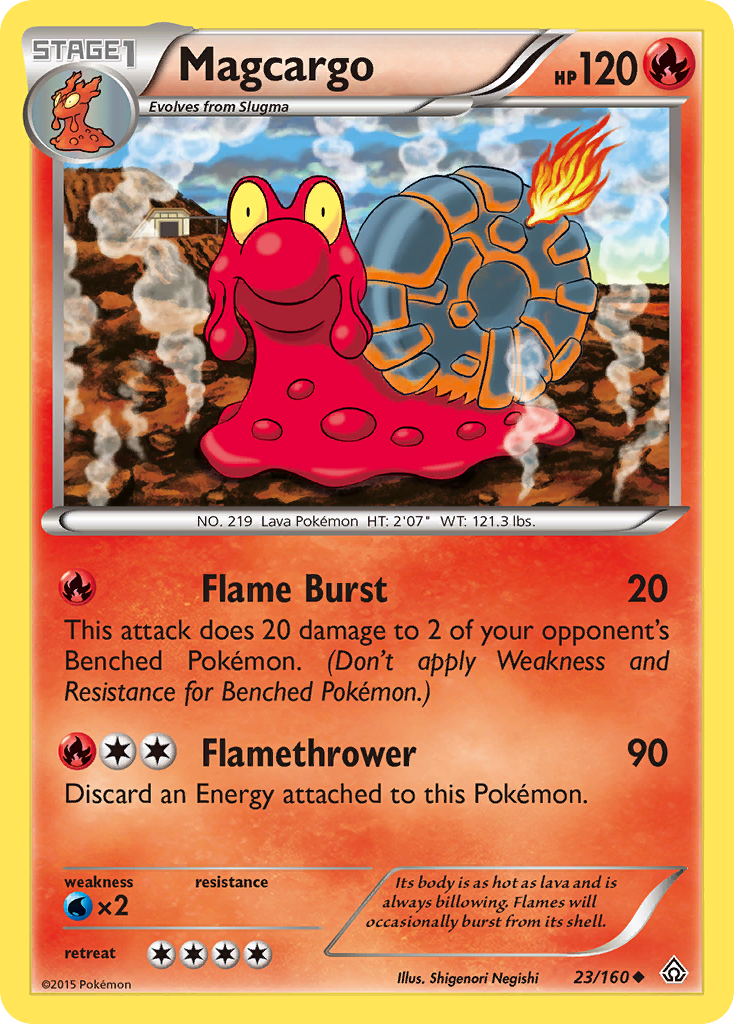 Magcargo (23/160) [XY: Primal Clash] | Jomio and Rueliete's Cards and Comics