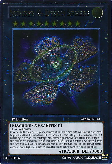 Number 9: Dyson Sphere (UTR) [ABYR-EN044] Ultimate Rare | Jomio and Rueliete's Cards and Comics