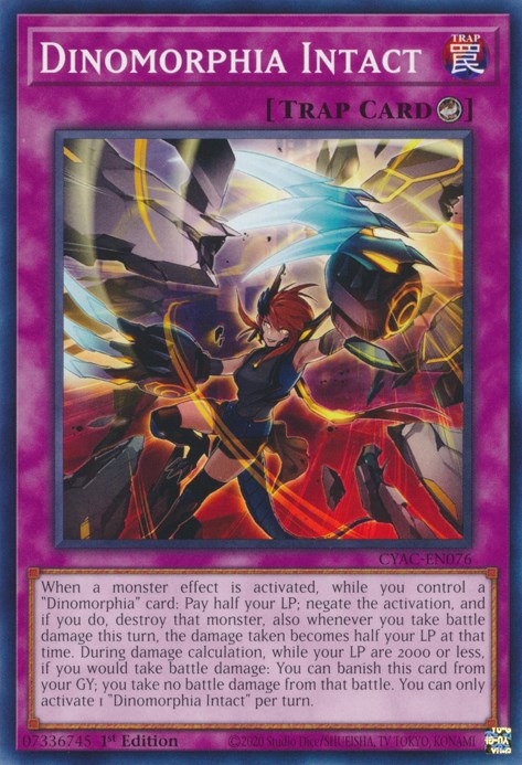 Dinomorphia Intact [CYAC-EN076] Common | Jomio and Rueliete's Cards and Comics