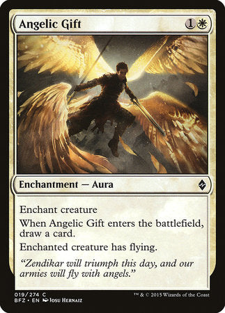 Angelic Gift [Battle for Zendikar] | Jomio and Rueliete's Cards and Comics