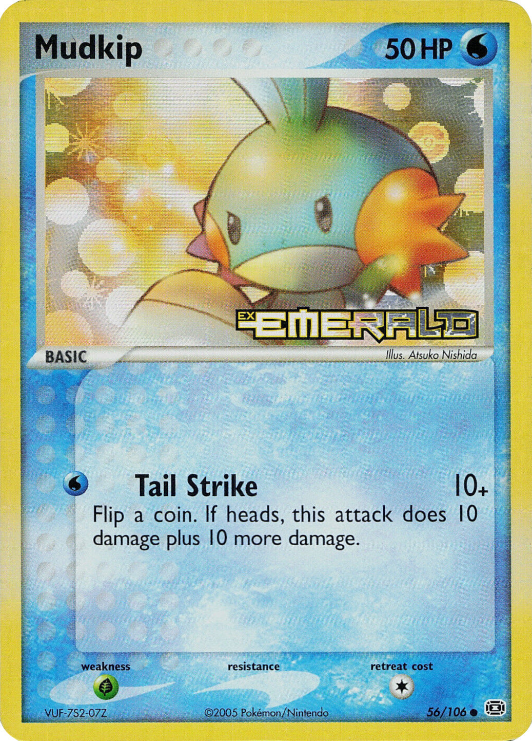 Mudkip (56/106) (Stamped) [EX: Emerald] | Jomio and Rueliete's Cards and Comics