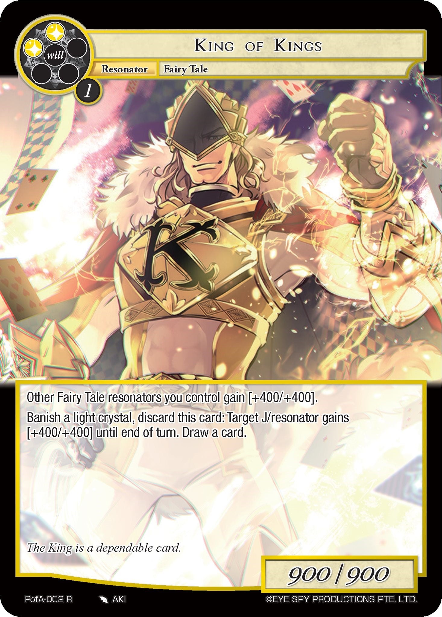 King of Kings (PofA-002) [Alice Origin IV: Prologue of Attoractia] | Jomio and Rueliete's Cards and Comics