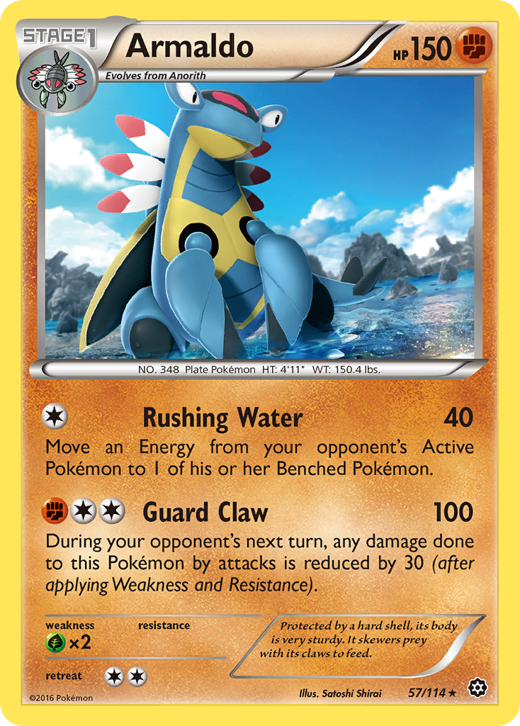 Armaldo (57/114) [XY: Steam Siege] | Jomio and Rueliete's Cards and Comics