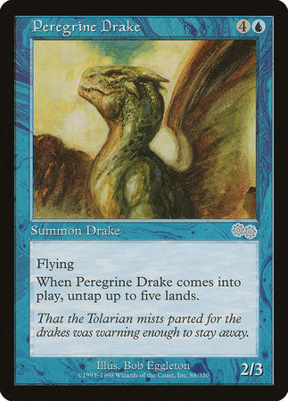 Peregrine Drake [Urza's Saga] | Jomio and Rueliete's Cards and Comics