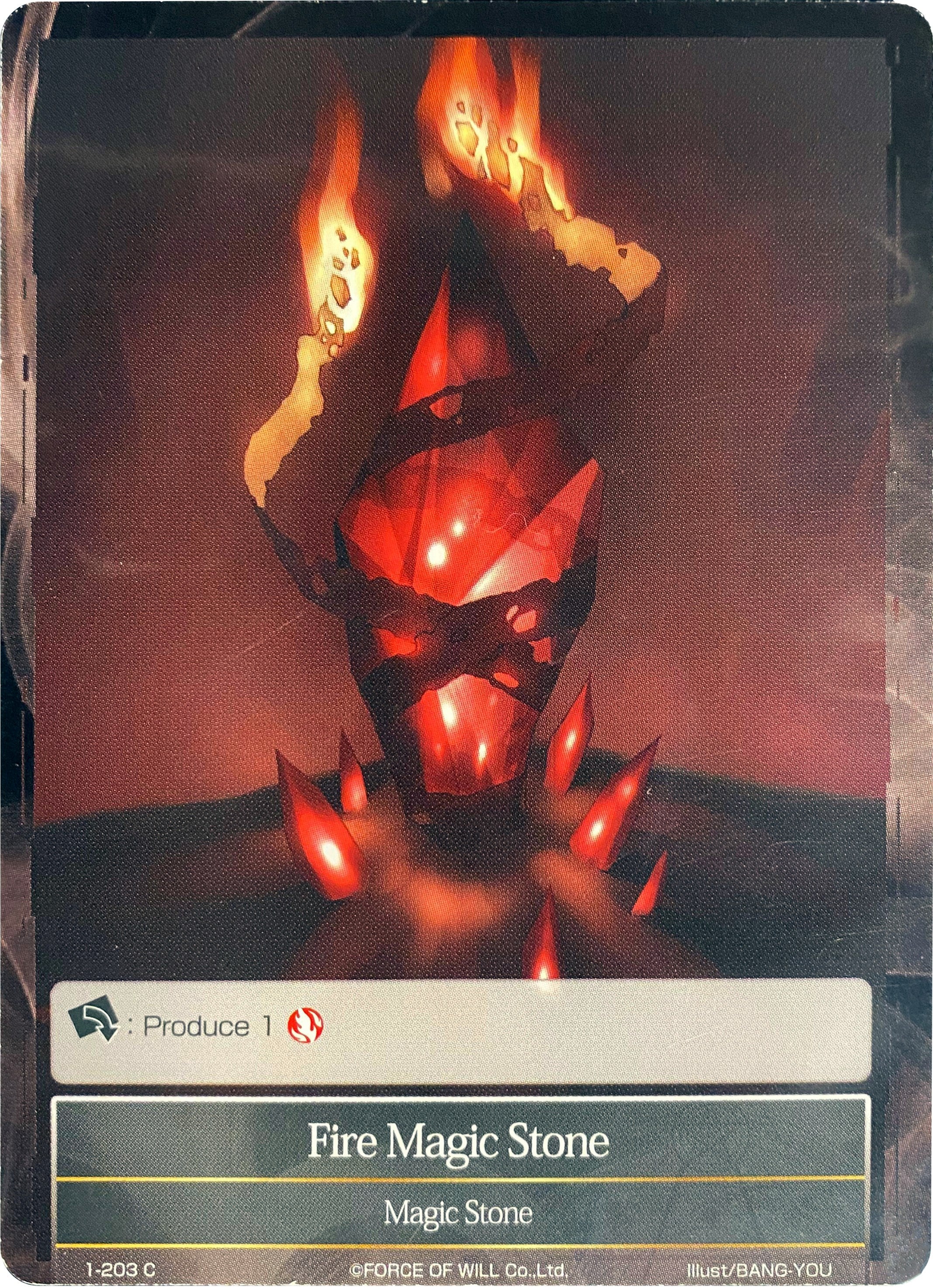 Fire Magic Stone (Alternate Art) (1-203) [The Dawn of Valhalla] | Jomio and Rueliete's Cards and Comics