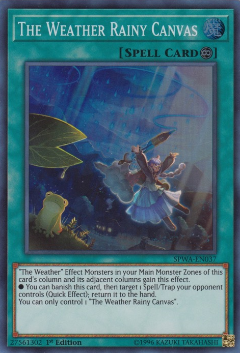 The Weather Rainy Canvas [SPWA-EN037] Super Rare | Jomio and Rueliete's Cards and Comics