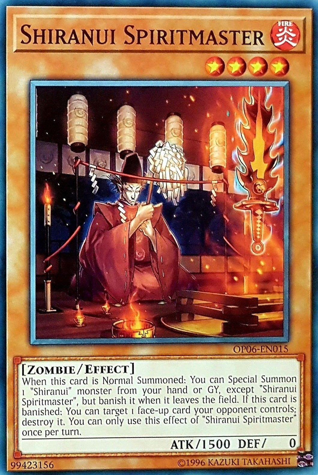 Shiranui Spiritmaster [OP06-EN015] Common | Jomio and Rueliete's Cards and Comics