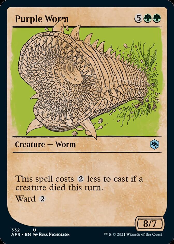 Purple Worm (Showcase) [Dungeons & Dragons: Adventures in the Forgotten Realms] | Jomio and Rueliete's Cards and Comics
