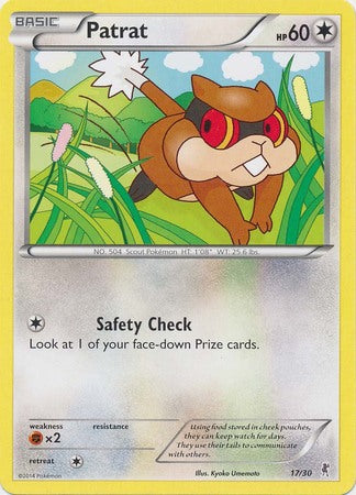 Patrat (17/30) [XY: Trainer Kit 1 - Bisharp] | Jomio and Rueliete's Cards and Comics