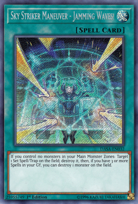Sky Striker Maneuver - Jamming Waves! [DASA-EN032] Secret Rare | Jomio and Rueliete's Cards and Comics