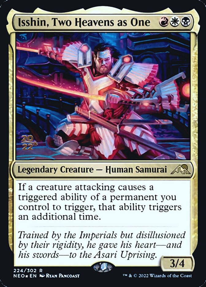 Isshin, Two Heavens as One [Kamigawa: Neon Dynasty Prerelease Promos] | Jomio and Rueliete's Cards and Comics