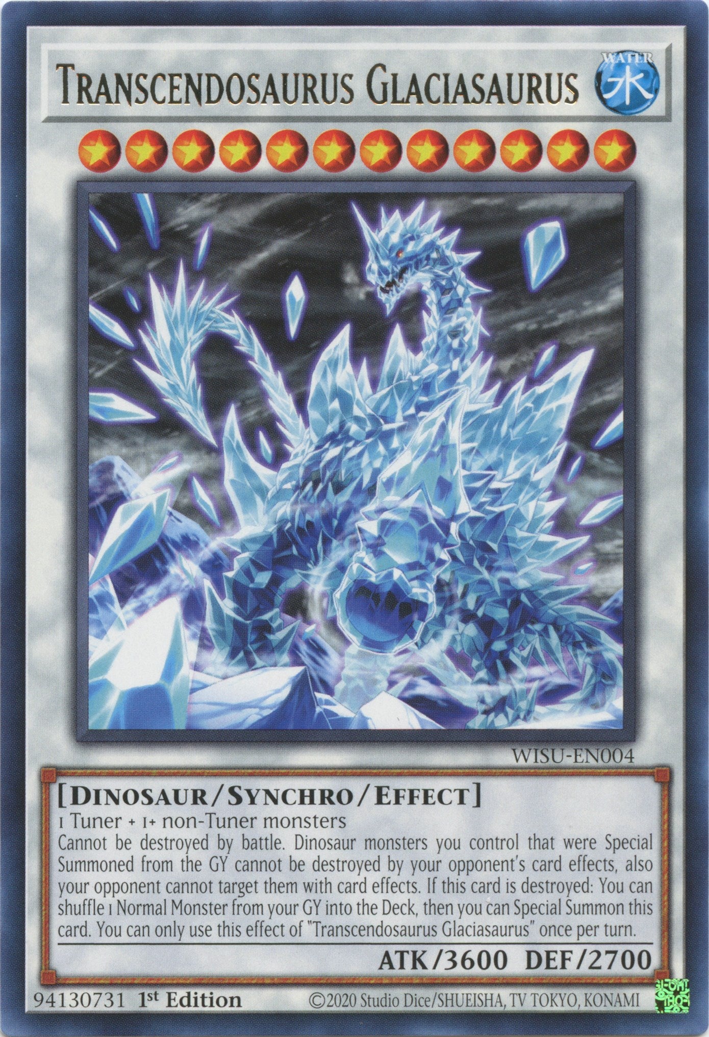 Transcendosaurus Glaciasaurus [WISU-EN004] Rare | Jomio and Rueliete's Cards and Comics