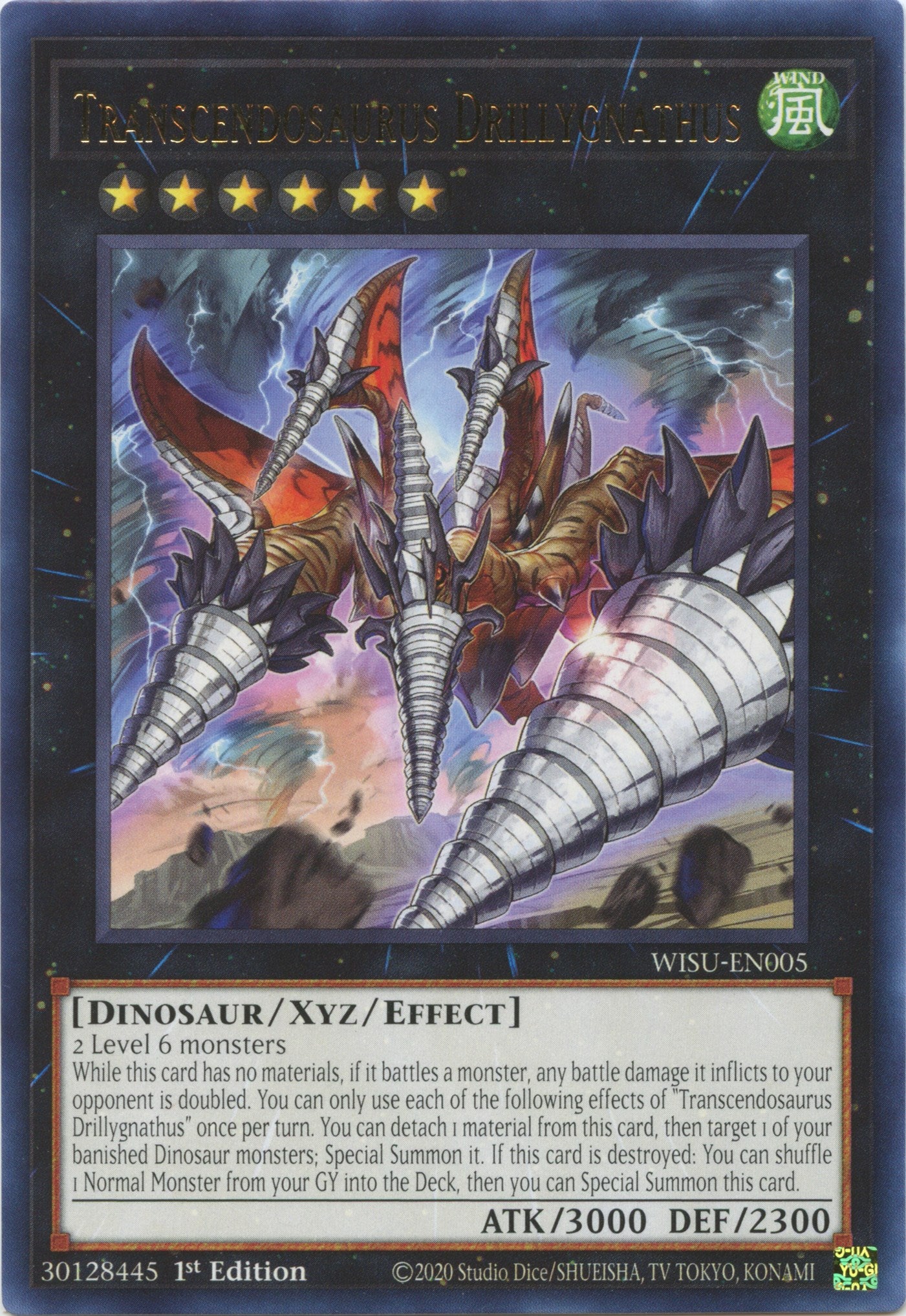 Transcendosaurus Drillygnathus [WISU-EN005] Rare | Jomio and Rueliete's Cards and Comics