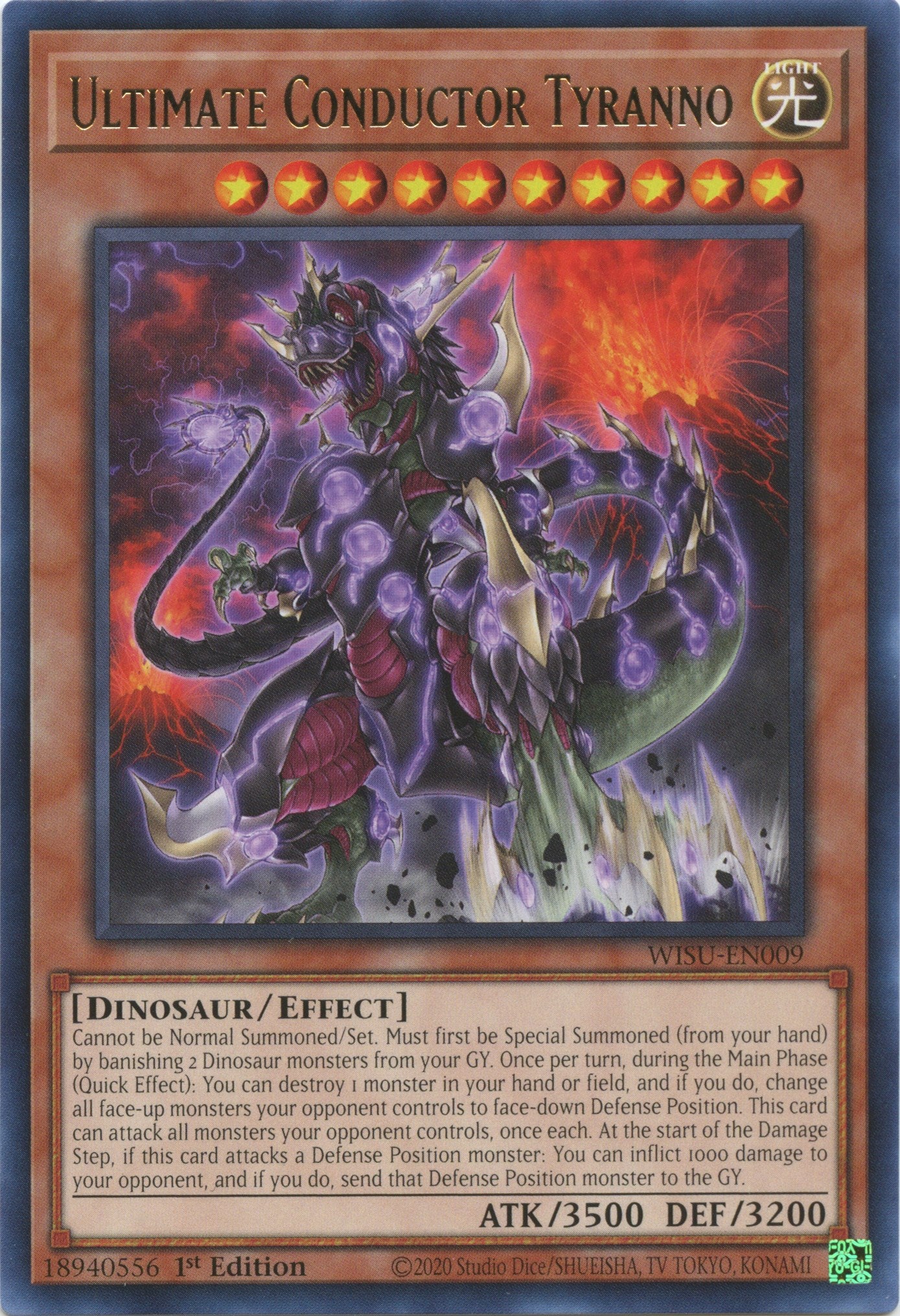 Ultimate Conductor Tyranno [WISU-EN009] Rare | Jomio and Rueliete's Cards and Comics